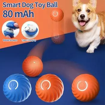 Interactive Pet Ball Toy Interactive Dog Toy Self Moving Motion Activated Ball Interactive Cat Ball Toy for Puppy Birthday Gift