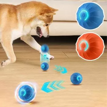 Interactive Smart Cat Toys Ball Automatic Rolling Balls USB Rechargeable Self Rotating Ball Toys Pet Supplies Katzen Gadgets