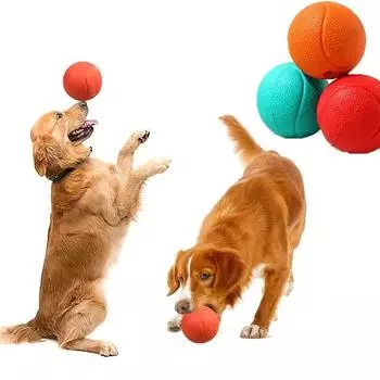 Interactive Squeaky Dog Ball - Durable TPR material For Dental Health Suitable For Training And Play Indoor And Outdoor оранжевый