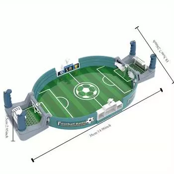 Interactive Table Soccer Game,Plastic Football Battle Set with 4 Balls, Manual Play for Party Fun,Ideal Educational Toy Gift