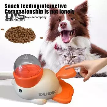 Интерактивная головоломка для собак Slow Feeder Duck Shaped, дозатор лакомств для собак для маленьких и средних собак, миска для собак Slow Feeder для дрессировки