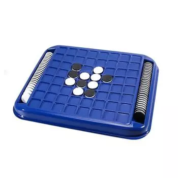 Интерактивная игра для родителей и детей, детские перекидные шахматы, тактильная игра-перевертыш реверси, стратегическая настольная игра, игра для вечеринок синий