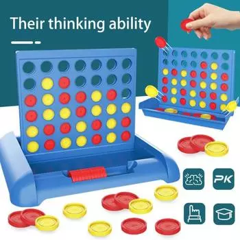 Интерактивная игра для родителей и детей, улучшение концентрации, веселье, гладкая поверхность, стереоскопическое соединение, четыре шахматные логические игры для малышей, развивающая игрушка S