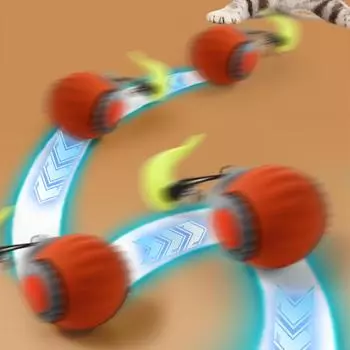 Интерактивная игрушка для домашних животных, мяч, автоматическая дразнящая игрушка для кошек, сенсорный спортивный мяч для активации, умная игрушка для кошек с функцией самозарядки Hi Electric