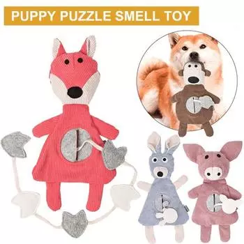 Интерактивная игрушка для домашних животных, умение скрываться, милая тренировочная еда, развлекательная писклявая конструкция животного, звуковая игрушка для жевания собак, товары для домашних животных красный