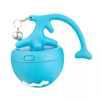 Интерактивная игрушка для кошек, автоматический движущийся мяч, самостоятельная игра, легкий катящийся питомец blue