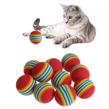 Интерактивная игрушка для кошек EVA Rainbow Ball 3.5CM как