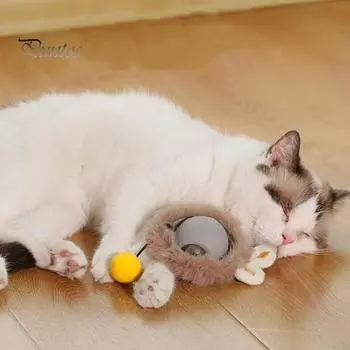 Интерактивная игрушка для кошек, катящийся мяч, устойчивый к жеванию, самодвижущийся силиконовый мяч, активирующий движение, быстро катящаяся игрушка для домашних животных для собак и кошек B зелёный