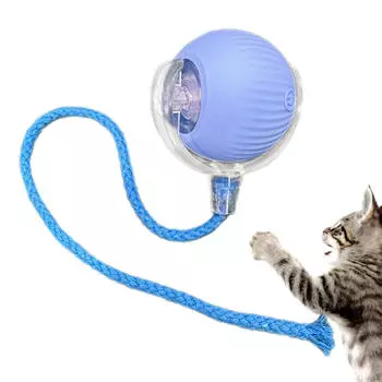 Интерактивная игрушка для кошек, мяч, автоматическая электрическая собака, движущаяся для взрослых котят синий