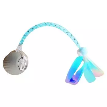 Интерактивная игрушка для кошек, мяч с эластичным сетчатым хвостом, электрическая игрушка для кошек, живущих в помещении A