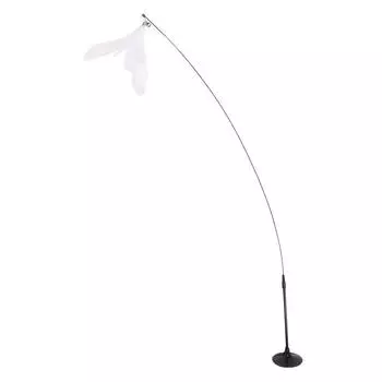 Интерактивная игрушка для кошек Ручная кошачья палочка Играющий котенок Играющий Дразнилка Палочка Игрушка Присоска Перья Кошачья палочка Товары для питомцев A