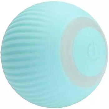 Интерактивная игрушка для кошек, шар, перезаряжаемая через USB умная игрушка, самовращающийся шар, светильник для кошек, игрушка для кошек (синий) 4x4x4cm