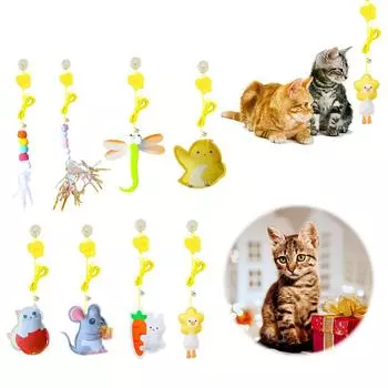 Интерактивная игрушка для кошек, выдвижная дверь, подвесная игрушка для кошек, подвесная игрушка для кошек, для дрессировки кошек и котят, играющих C