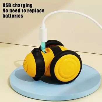 Интерактивная игрушка для котят Автоматическая машинка-дразнилка Интеллектуальная электрическая дрессировочная игрушка для кошек Электрическая игрушка-дразнилка для кошек Товары для животных