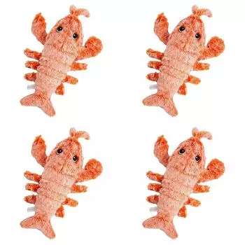 Интерактивная игрушка для собак Floppy Lobster, прыгающая движущаяся игрушка для собак, движущиеся игрушки для жевания щенков