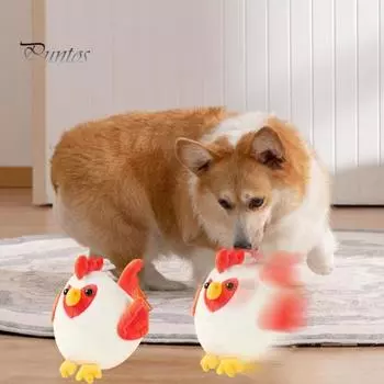 Интерактивная игрушка для собак, плюшевый мяч, веселая дрессировка для собак, датчики звука и вибрации, моющаяся мягкая игрушка для домашних животных, игрушки для тряски и прыжков, игрушки для отвлечения от скуки D