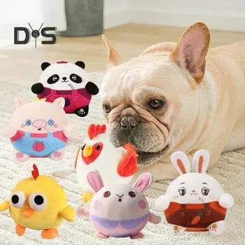 Интерактивная игрушка для собак, плюшевый мяч, веселая дрессировка для собак, датчики звука и вибрации, моющаяся мягкая игрушка для домашних животных, игрушки для тряски и прыжков, игрушки для отвлечения от скуки F