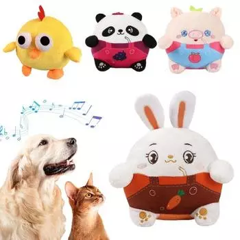 Интерактивная игрушка для собак, плюшевый мяч, веселая дрессировка для собак, датчики звука и вибрации, моющаяся мягкая игрушка для домашних животных, игрушки для тряски и прыжков, игрушки для отвлечения от скуки D