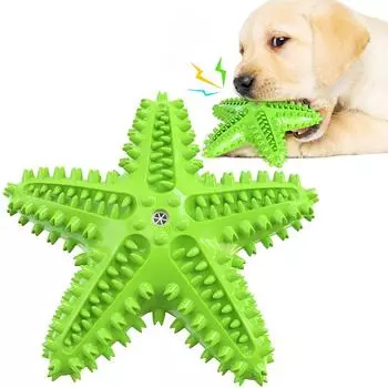 Интерактивная игрушка для собак Starfish Dog для маленьких, средних и больших собак, кошек, пищащих, жевательных, чистящих моляров, товаров для золотистого ретривера на открытом воздухе