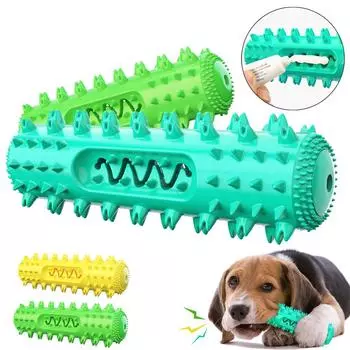 Интерактивная игрушка для собак, зубная щетка с писком, моляром, палочка для маленьких и больших собак, обучение IQ, щенки, кошки, жевательные игрушки, чихуахуа, лабродор, товары для домашних животных синий