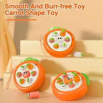 Интерактивная игрушка-головоломка «Ударь крота», забавная, безопасная, портативная, с редисом, мини-размер, игра-головоломка для малышей и детей фиолетовый