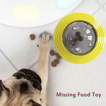Интерактивная игрушка-мяч для еды для собак и кошек, забавный контейнер для еды, встряхивающий питомца, медленное кормление питомца, игрушка-стакан 15 X 135 X 12 озеро синий