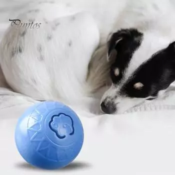 Интерактивная игрушка-мяч для кошек, перезаряжаемая через USB, вращающаяся на 360 градусов, умная игрушка-мяч, забавная игрушка для кошек, которая гоняется за котятами синий