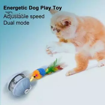 Интерактивная игрушка-мяч для собак, электрический мяч, активируемый движением, для маленьких, средних и больших собак, устойчивый к жеванию, автоматически движущийся мяч, игрушка для собак от скуки небесно-голубой