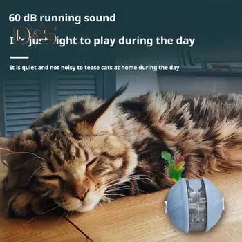 Интерактивная игрушка-мяч для собак, электрический мяч, активируемый движением, для маленьких, средних и больших собак, устойчивый к жеванию, автоматически движущийся мяч, игрушка для собак от скуки небесно-голубой