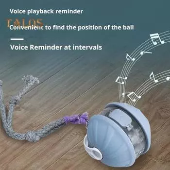 Интерактивная игрушка-мяч для собак, электрический мяч, активируемый движением, для маленьких, средних и больших собак, устойчивый к жеванию, автоматически движущийся мяч, игрушка для собак от скуки небесно-голубой