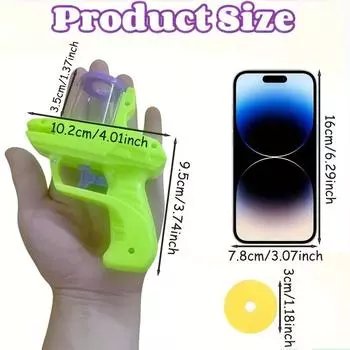 Интерактивная игрушка-передатчик для кошек из пенопластового диска - без батареек, прочный пластик, для игр с кошками в помещении зелёный