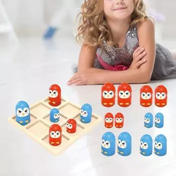 Интерактивная настольная игра «Крестики-нолики» для родителей и детей XO Шахматная доска Игрушки для детей/детей зелёный