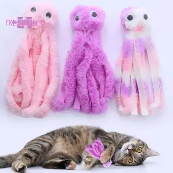 Интерактивная палочка для кошек с осьминогом, 3 шт., устойчивая к укусам, избавляет от скуки, умственная стимуляция - интерактивная игрушка для котенка 3pcs
