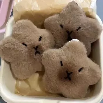 Интерактивная пищащая плюшевая игрушка для кошек «Звезда» — мягкая, прочная ткань для игр и общения, милые игрушки для кошек белый