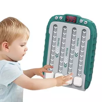 Интерактивная портативная ритм-игра, детская экшн-игра, игрушка, ритм-машина с быстрым нажатием и скоростью для детей красный
