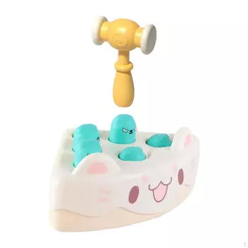 Интерактивная ударная игрушка Игра-стук Крот Координация рук и глаз Раннее развитие Обучающие игрушки для розовый