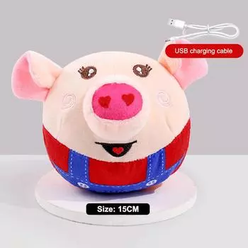 Интерактивные игрушки для домашних животных Автоматический прыгающий мяч, устойчивый к укусам Игрушки для щенков Прыгающий пищащий мяч для собак Игрушки для жевания домашних животных Товары для животных