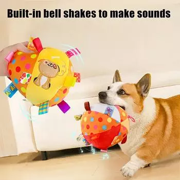 Интерактивные игрушки для домашних животных Мяч-игрушка для собак Игрушки для жевания домашних животных Тренировочные декомпрессионные устойчивые к укусам плюшевые игрушки для собак Товары для животных