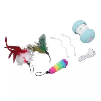 Интерактивные игрушки для кошек, электрические пищащие катящиеся мячи, перезаряжаемые через USB, умные автоматические игрушки для котят