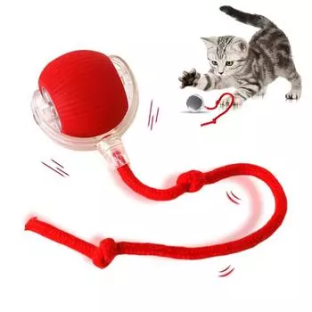 Интерактивные игрушки для кошек, автоматический электрический катящийся мяч, игрушки для кошек/котят, умная автоматическая игрушка-дразнилка, перезаряжаемый через USB мяч
