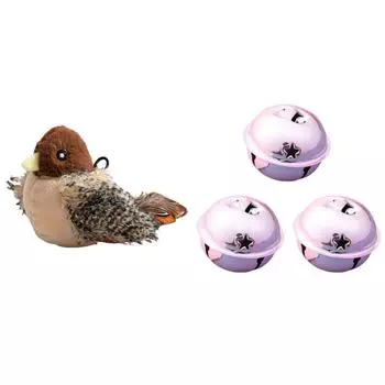 Интерактивные игрушки для кошек Игрушка для щебечущих птиц Плюшевые игрушки для кошек и домашних животных (Птица)