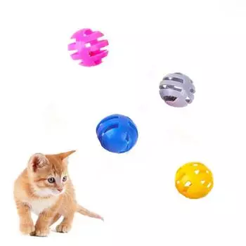 Интерактивные игрушки для кошек, мяч, пластиковый мяч, игрушки для кошек, игрушка-колокольчик для кошек, игра