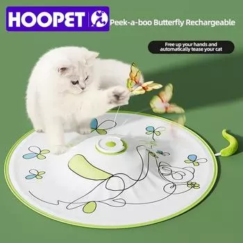 Интерактивные игрушки для кошек, обучающие игры-преследования, автоматические тизеры, забавные симуляторы, прятки, перезаряжаемые, аксессуары для игрушек для кошек, зелёный