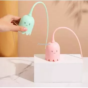 Интерактивные игрушки для кошек USB, электрические интеллектуальные катящиеся шарики, игрушки для кошек, силиконовые для домашних животных, автоматический вращающийся хвост мыши, дразнящая палочка для котенка зелёный