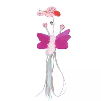 Интерактивные игрушки для кошек, выдвижная, регулируемая, эластичная веревка, подвесная игрушка для кошек, для домашних животных, кошки, бабочка