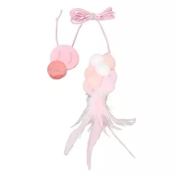 Интерактивные игрушки для кошек, выдвижная, регулируемая, эластичная веревка, подвесная игрушка для кошек, плюшевый мяч для кошек