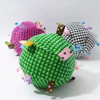 Интерактивные игрушки для собак, футбольные мячи для щенков, игрушки с колокольчиком, игрушки для дрессировки собак на открытом воздухе, жевательная игрушка для домашних животных для маленьких и средних собак