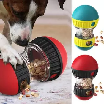 Интерактивные игрушки для собак Игрушка для щенков Дозатор еды Дозатор лакомств Пазлы для собак Кормушка Медленное кормление для больших средних маленьких собак Кошки Товары для домашних животных зелёный
