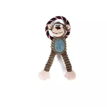 Интерактивные игрушки для собак Пищащие игрушки Игрушки для питомцев для собак Жевательные игрушки Плюшевые игрушки для собак Прочная Забавная Пищащая игрушка для интерактивной игры 31cm