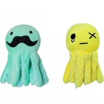 Интерактивные игрушки, плюшевые игрушки для кошек в форме осьминога со сложенной бумагой, царапающие и грызущие предметы для кошек в помещении, подарки для кошек и кошачий энтузиазм синий